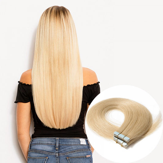Tape In Hair Extensions Ash Blond 22"
